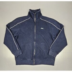 Le Tigre Track Jacket Mens‎ XL. Vintage Long Sleeve Full Zip Pocket Navy Blue.